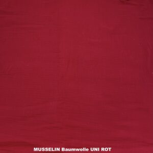 MUSSELIN UNI ROT (dezentes Paprikarot)