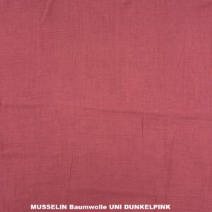 MUSSELIN UNI PINK/DUNKLES ALTROSA