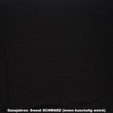 Ganzjahres- SWEAT UNI SCHWARZ