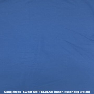 Ganzjahres- SWEAT UNI MITTELBLAU