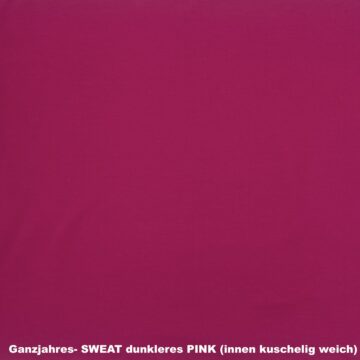 Ganzjahres- SWEAT UNI DUNKELPINK